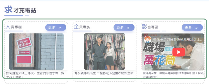 找人才-人資專欄&影音專訪區塊